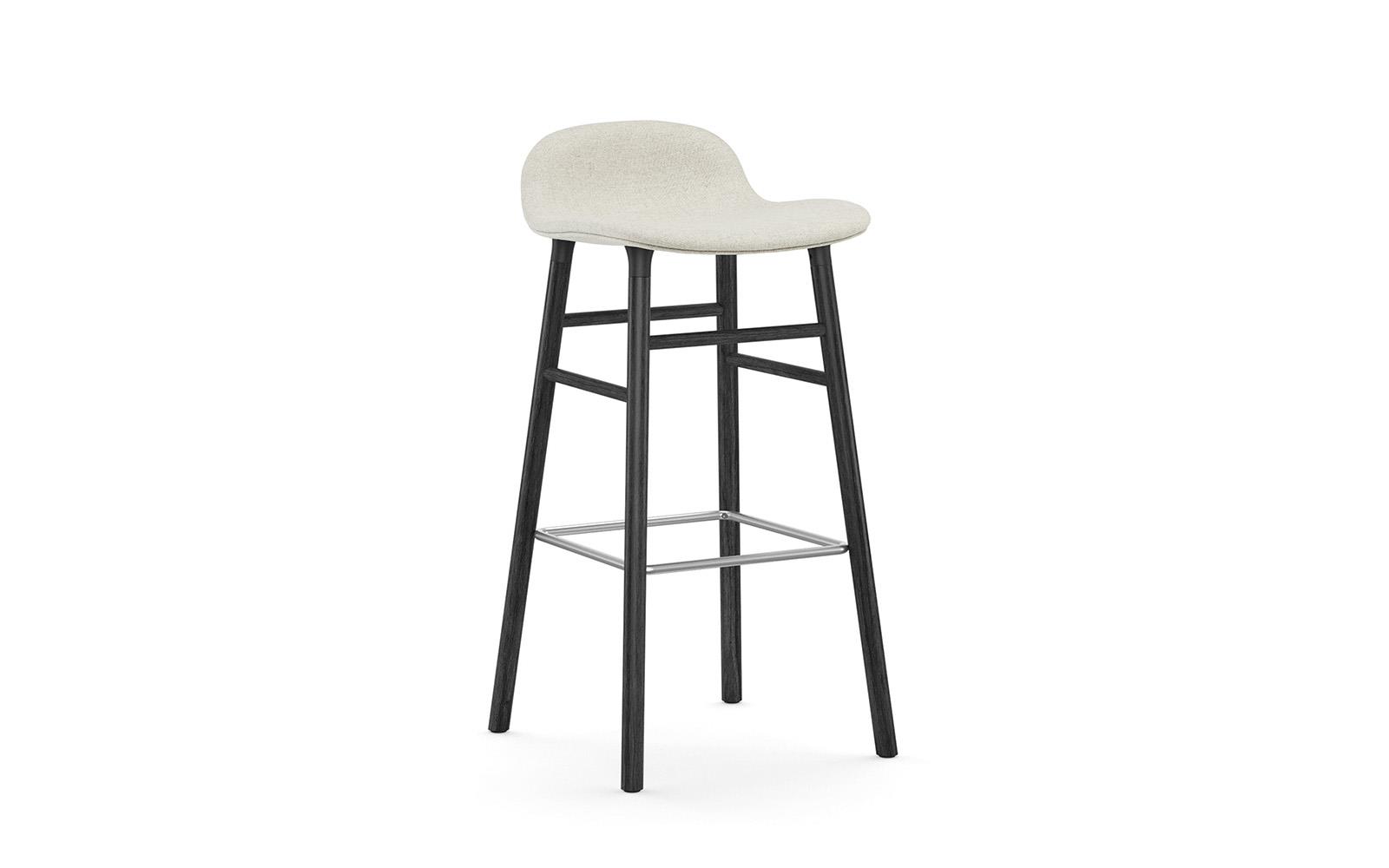 Form Barstool 75 cm Full Upholstery Wood