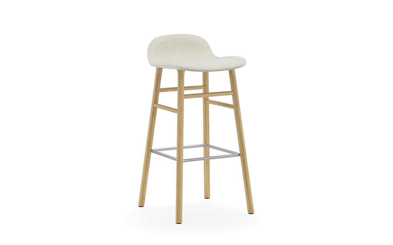 Form Barstool 75 cm Full Upholstery Wood