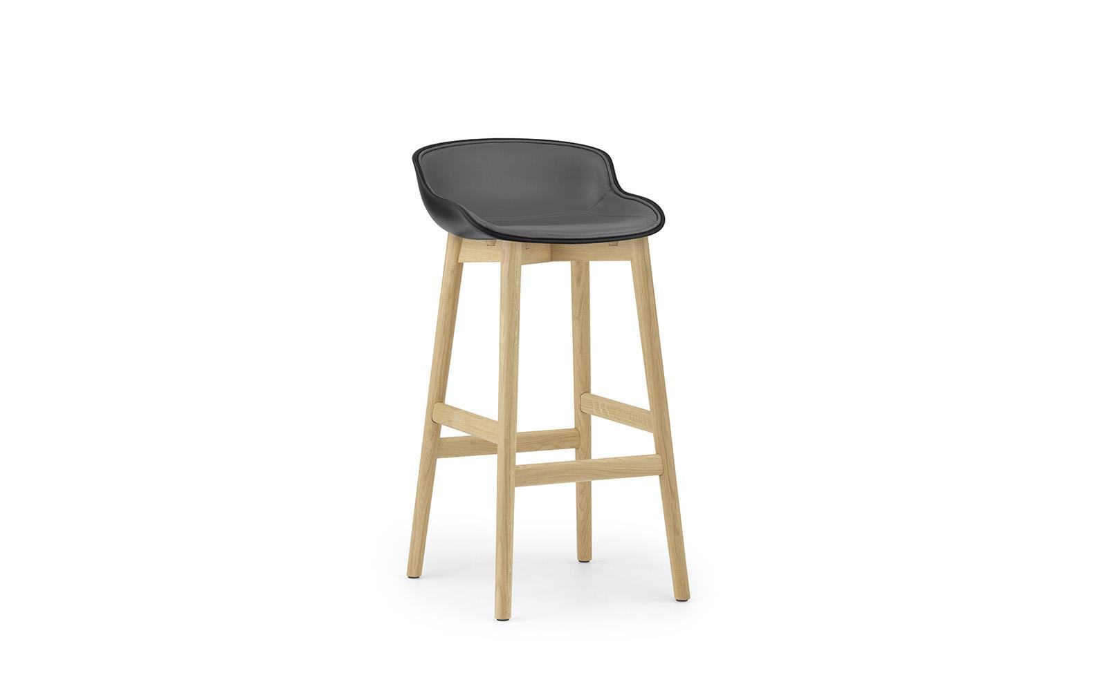 Hyg Barstool 75 cm Front Upholstery Wood