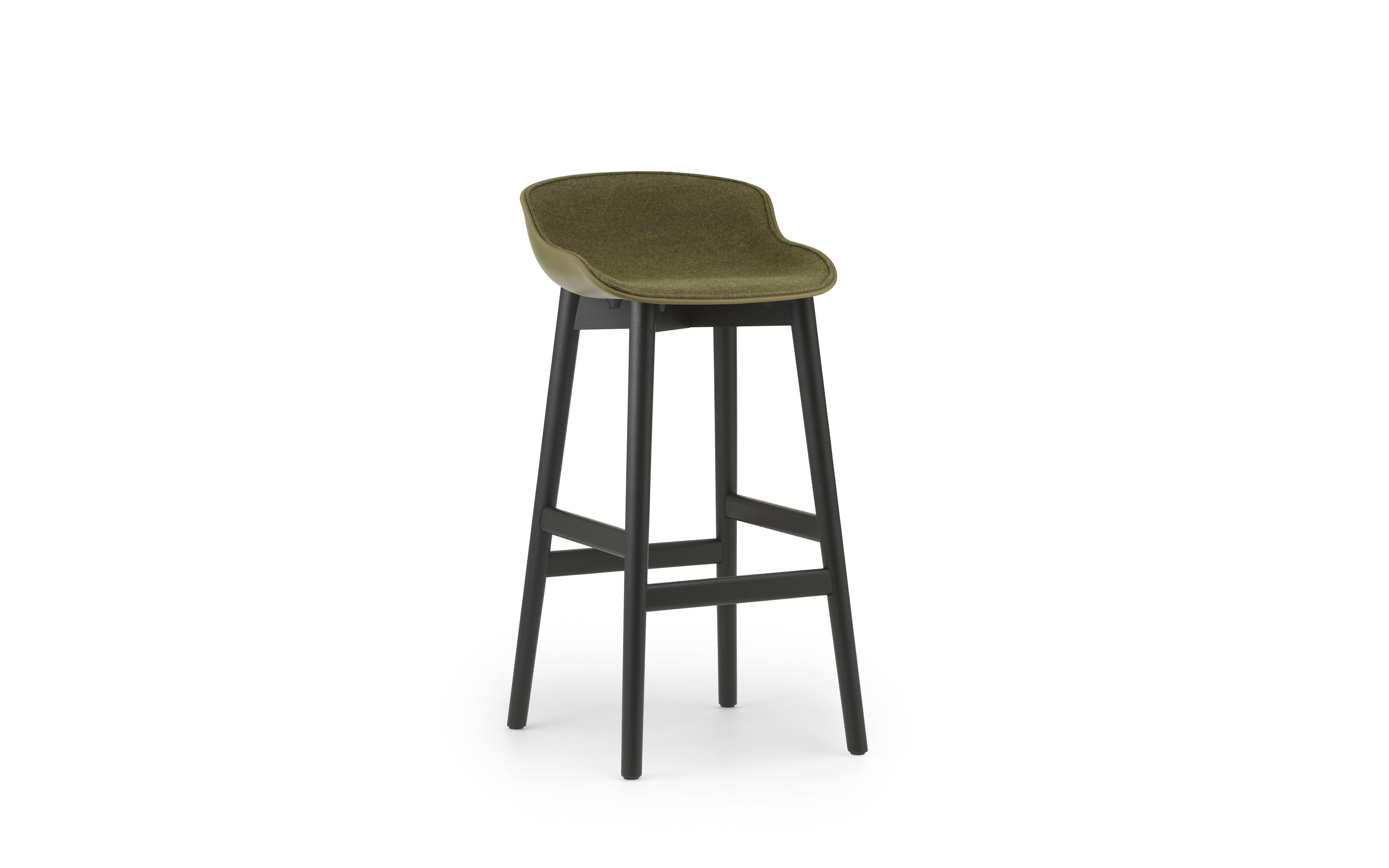 Hyg Barstool 75 cm Front Upholstery Wood