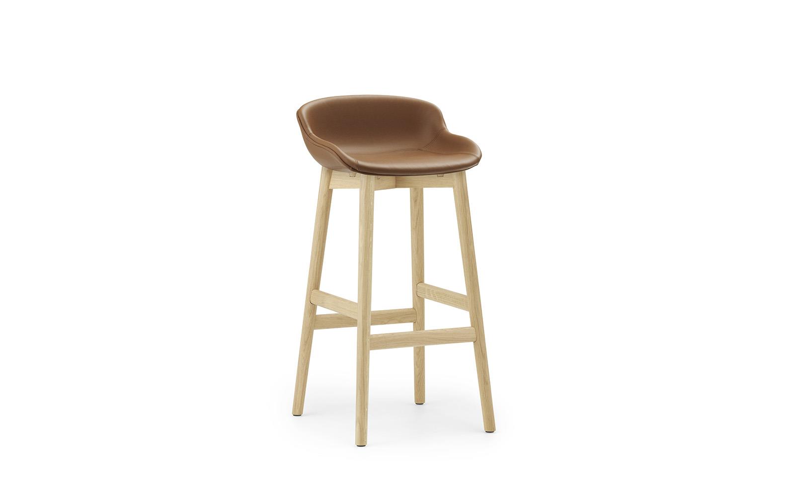 Hyg Barstool 75 cm Full Upholstery Wood