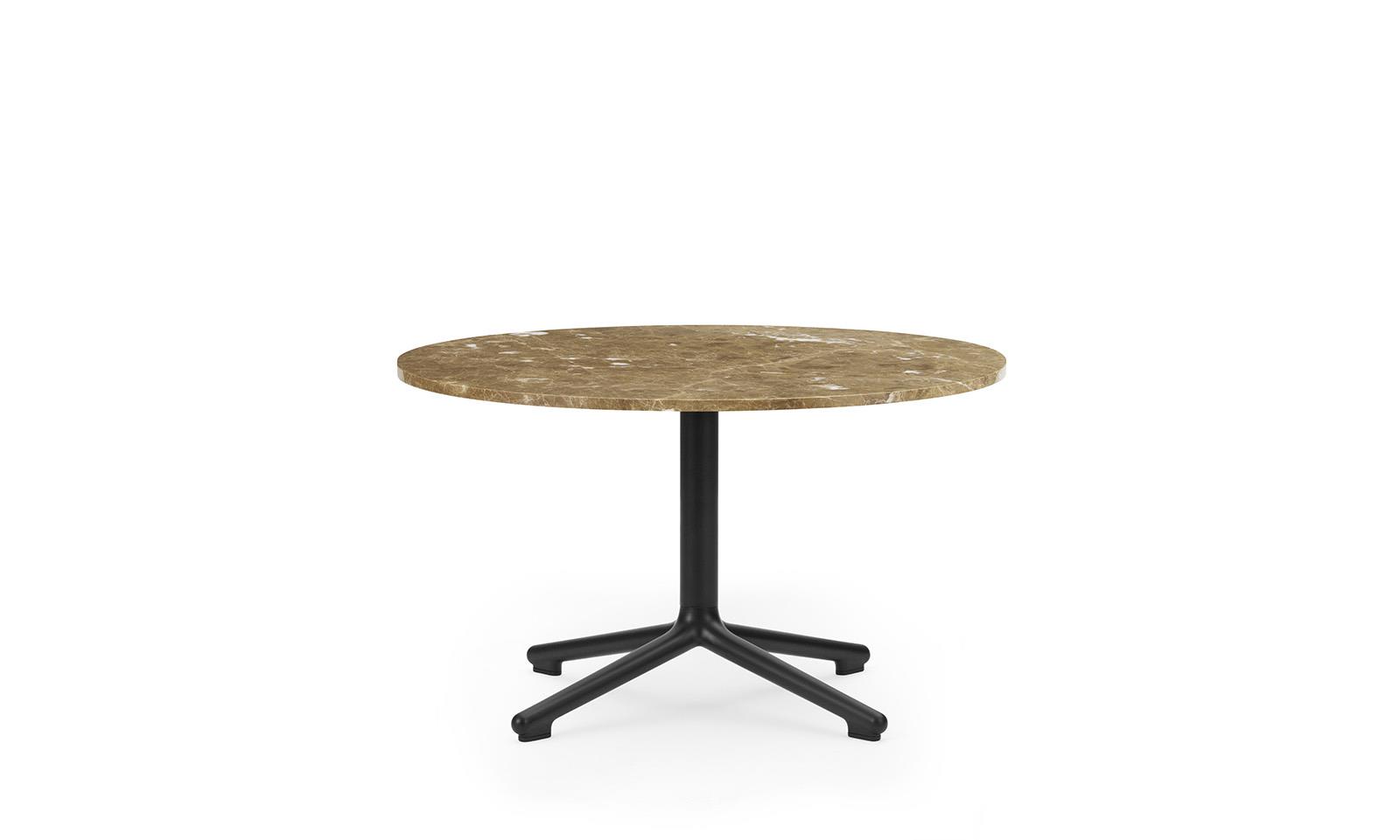 Lunar Table H40 cm Black Alu