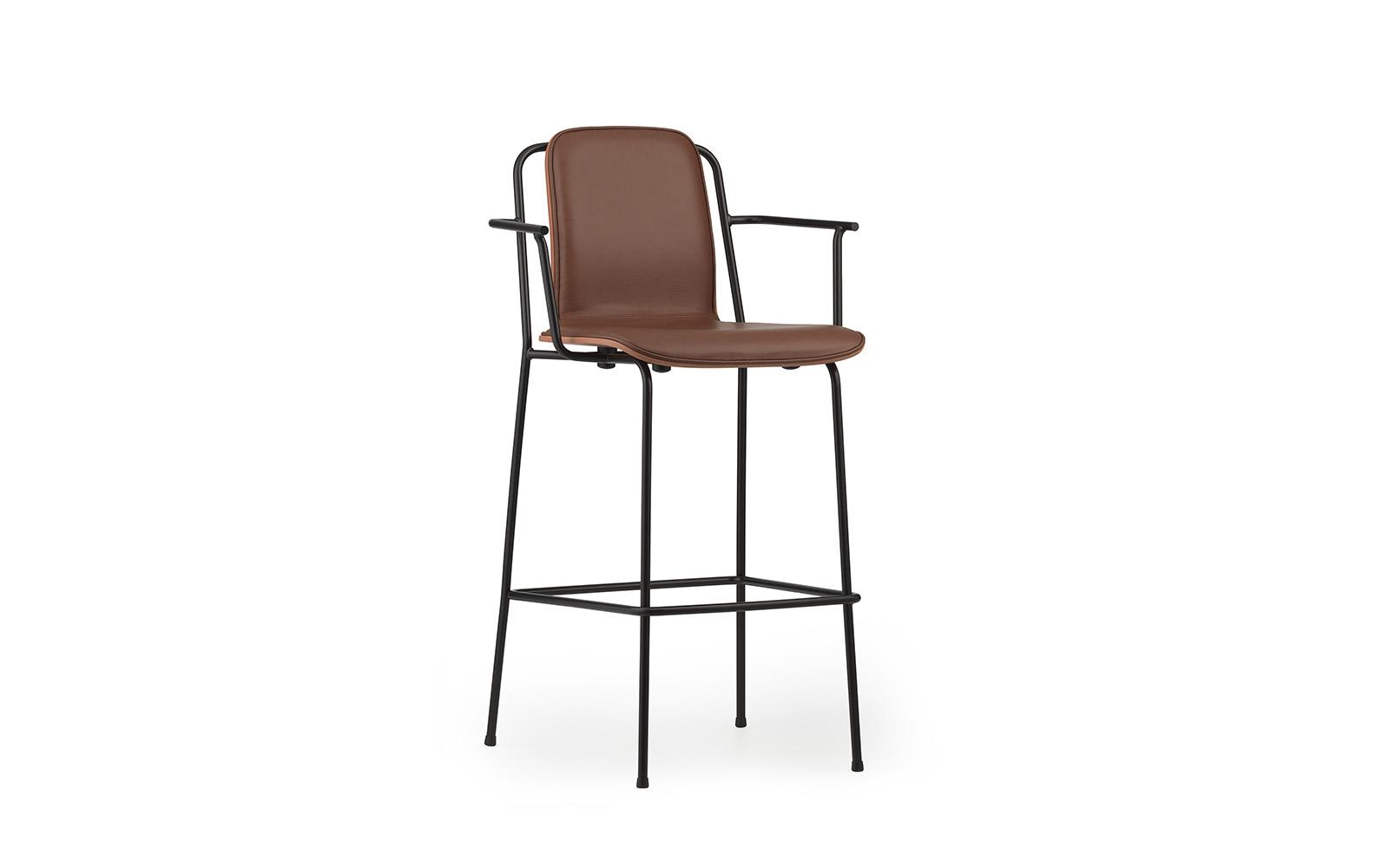 Studio Bar Armchair 75 cm Front Upholstery Steel