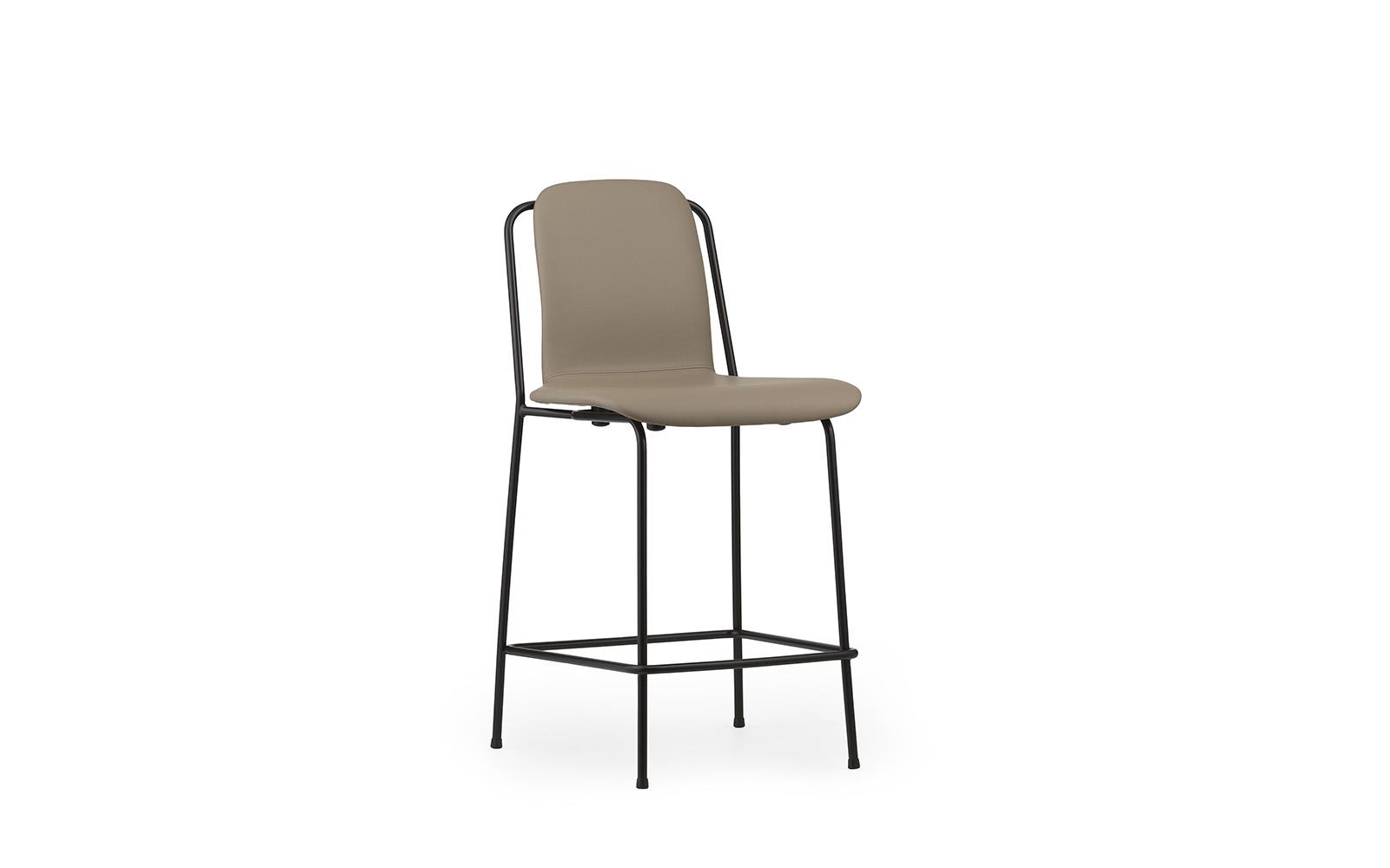 Studio Bar Chair 65 cm Full Upholstery Steel