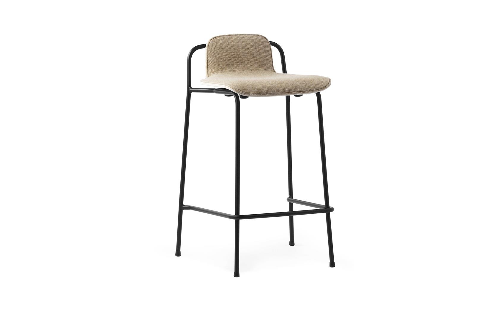 Studio Barstool 65 cm Front Upholstery Steel
